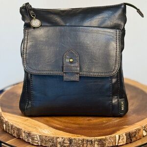 RELIC by Fossil Black Crossbody Bag with Gold Chain Strap